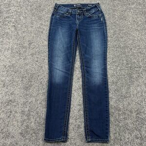 Silver Jeans Womens 26/29 Blue Suki Mid Super Skinny Stretch Medium Wash Denim